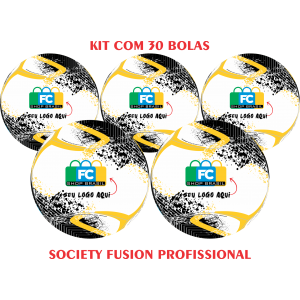 Kit 30 Bolas de Society Fusion Profissional 