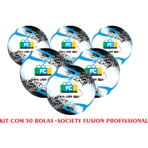 Kit 50 Bolas de Society Fusion Profissional 